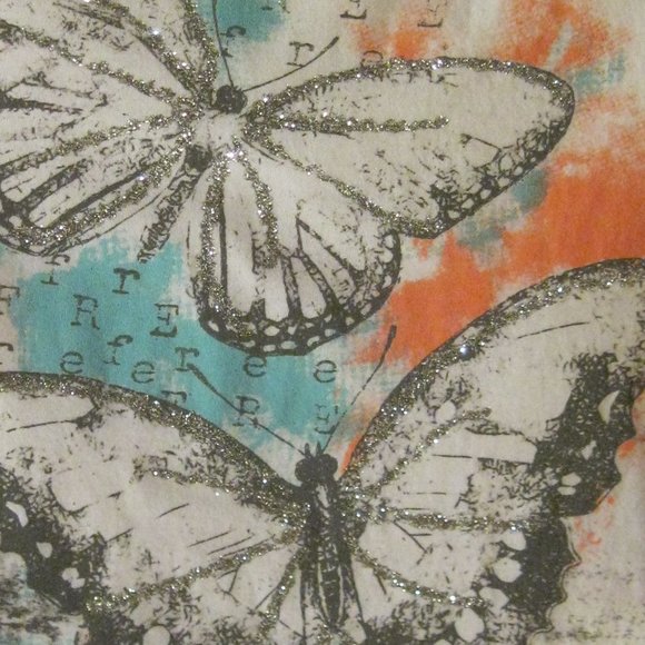 Butterfly print tee shirt - Picture 2 of 2